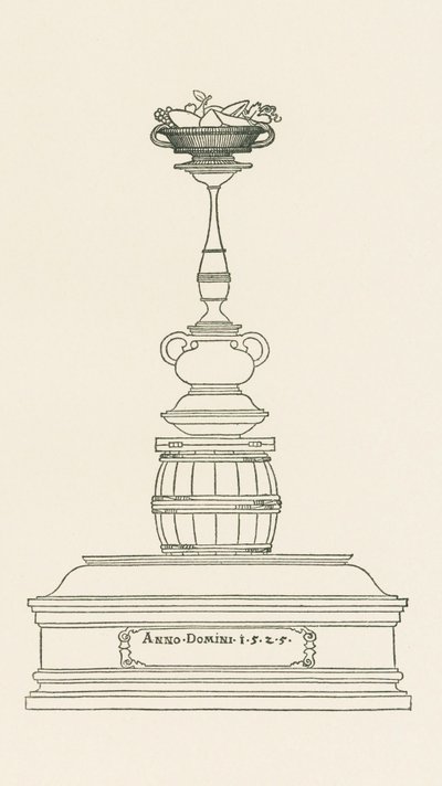 Monumentale zuil voor een dronkaard door Albrecht Dürer or Duerer