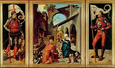 Paumgartner altaar, ca.1500 (olieverf op kalkpaneel) door Albrecht Dürer or Duerer