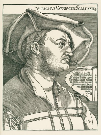 Portret van Ulrich Varnbueler door Albrecht Dürer or Duerer