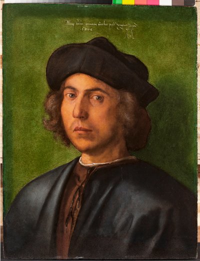 Portret van een jonge man door Albrecht Dürer