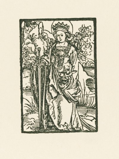 Sint-Katelijne door Albrecht Dürer or Duerer