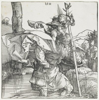 Sint Christoffel door Albrecht Dürer