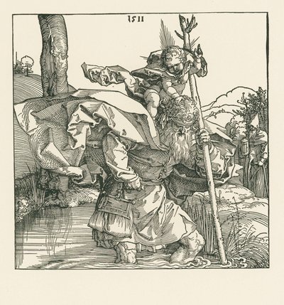 Sint Christoffel door Albrecht Dürer or Duerer