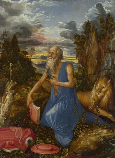 Sint Hiëronymus in de Wildernis door Albrecht Dürer