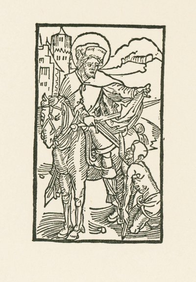 Sint Maarten van Tours door Albrecht Dürer or Duerer