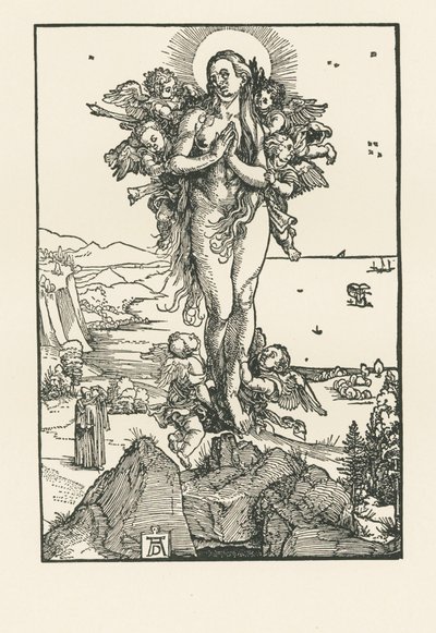 Heilige Maria Magdalena in extase, ca. 1504-05 (houtsnede) door Albrecht Dürer or Duerer