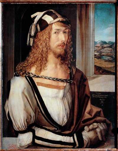 Zelfportret op 26-jarige leeftijd door Albrecht Dürer