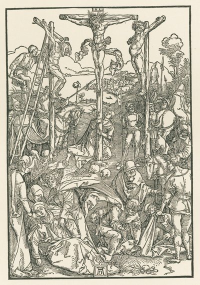 Kleine calvarieberg, ca 1503-04 (houtsnede) door Albrecht Dürer or Duerer