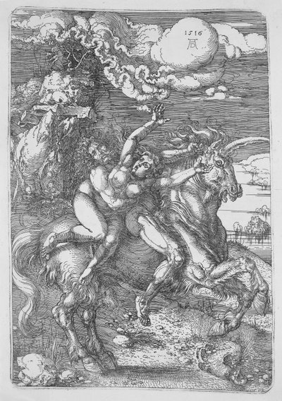De ontvoering op de eenhoorn door Albrecht Dürer
