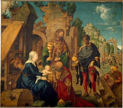 De Aanbidding der Wijzen door Albrecht Dürer