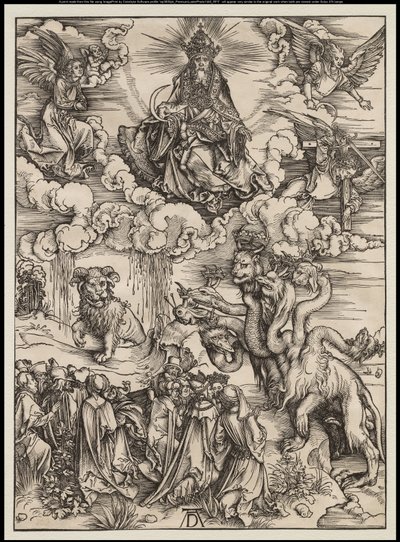 De Apocalyps: Het Beest met Twee Horens als een Lam door Albrecht Dürer