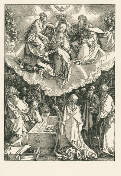 De Hemelvaart en Kroning van de Maagd door Albrecht Dürer or Duerer