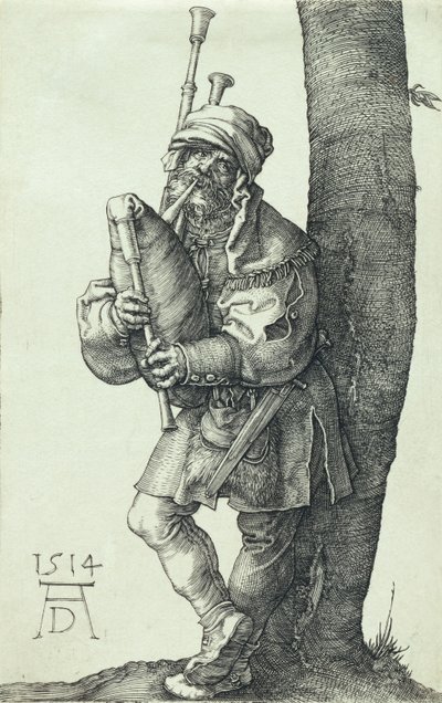De Doedelzakspeler door Albrecht Dürer