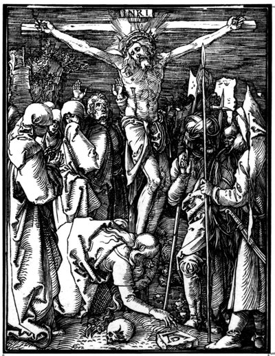 De Kruisiging, uit De Kleine Passie, c.1509-11 door Albrecht Dürer
