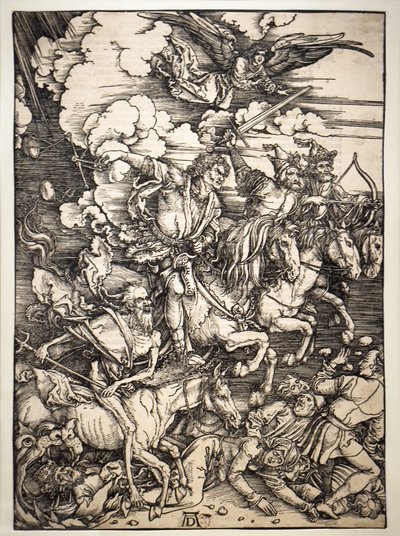 De vier ruiters van de Apocalyps door Albrecht Dürer or Duerer