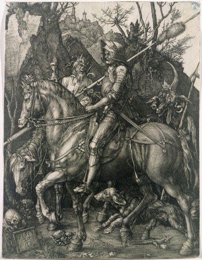 De Ridder, de Dood en de Duivel door Albrecht Dürer