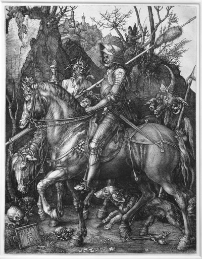 De Ridder, de Dood en de Duivel door Albrecht Dürer