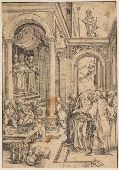 De presentatie van de Maagd in de tempel door Albrecht Dürer