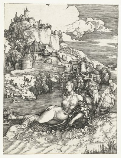 De ontvoering van Amymone door het zeemonster door Albrecht Dürer or Duerer