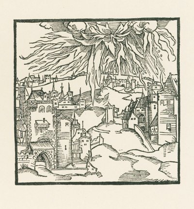 De vernietiging van Sodom en Gomorrha door Albrecht Dürer or Duerer