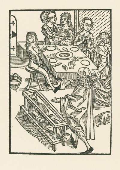 De vreugden van de wereld en de waarschuwing van de dood door Albrecht Dürer or Duerer