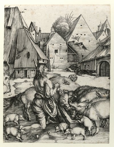 De verloren zoon door Albrecht Dürer
