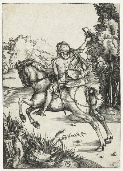 De kleine koerier door Albrecht Dürer or Duerer