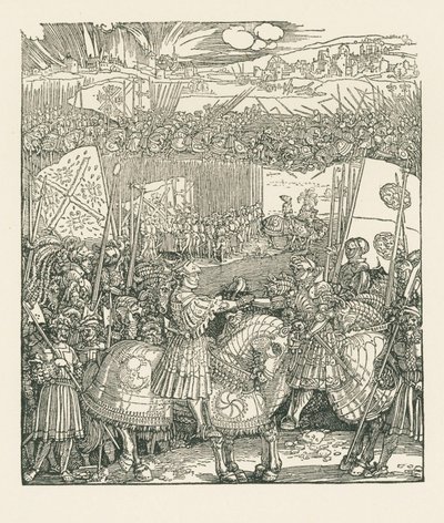 Triomfboog voor keizer Maximiliaan I door Albrecht Dürer or Duerer