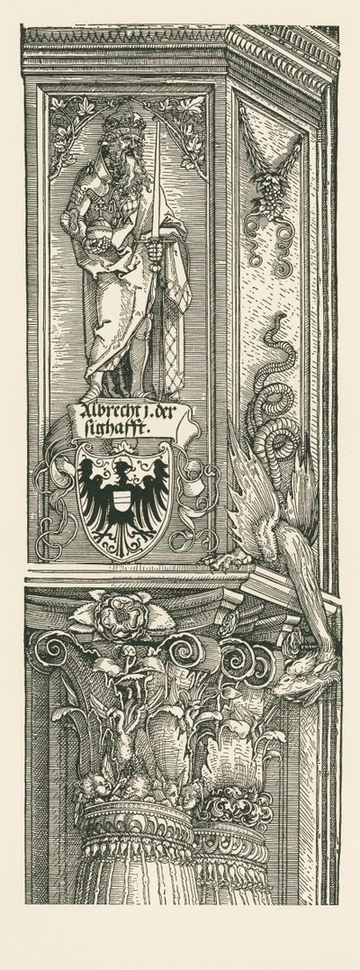 Triomfboog voor keizer Maximiliaan I door Albrecht Dürer or Duerer