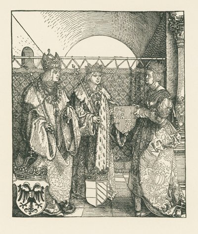 Triomfboog voor keizer Maximiliaan I door Albrecht Dürer or Duerer