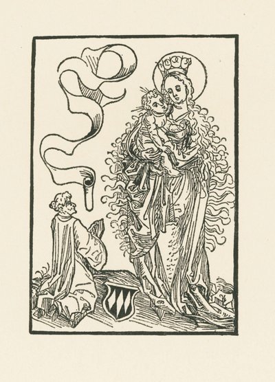 Maria aanbeden door Albrecht von Bonstetten door Albrecht Dürer or Duerer