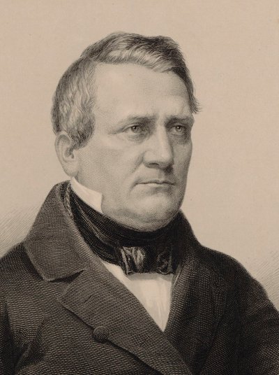 Portret van de Componist Franz Lachner 1803-1890, 1850 door Albrecht Fürchtegott Schultheiss