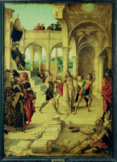 De Geseling van Christus door Alejo Fernandez
