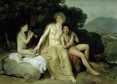 Apollo met Hyacinthus en Cyparissus Zingend en Spelend, 1831-34 door Aleksander Ivanov