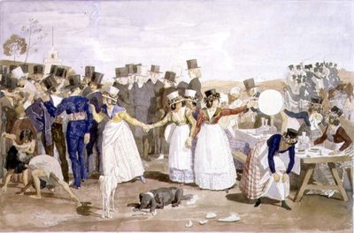Een oktober vakantie in Rome bij Ponte Milvio door Aleksandr Andreevich Ivanov