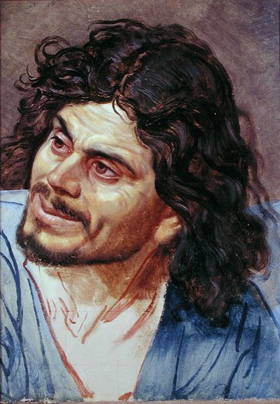 Hoofd van een lijfeigene door Aleksandr Andreevich Ivanov