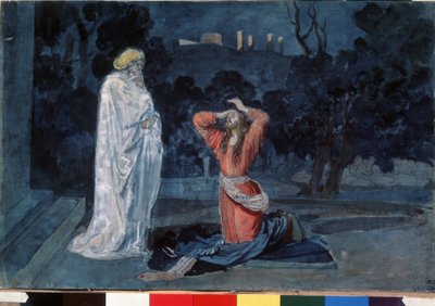 Jezus in de tuin van Gethsemane door Aleksandr Andreevich Ivanov