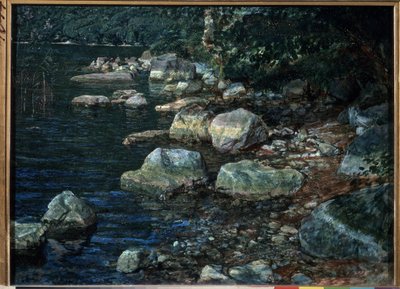 Water en stenen in Palazzuolo, Italië door Aleksandr Andreevich Ivanov