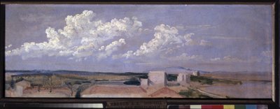 Wolken boven de zeekust door Aleksandr Andreevich Ivanov