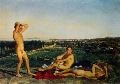 Aan de oever van de baai van Napels door Aleksandr Andreevich Ivanov