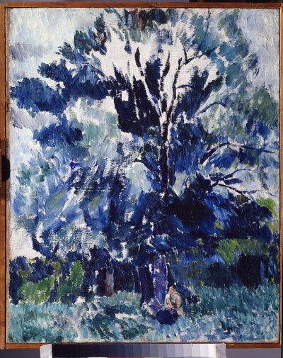Landschap. Onder de boom door Aleksandr Davidovic Drevin