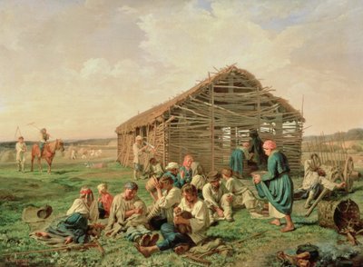 Rust tijdens het hooien, 1861 door Aleksandr Ivanovich Morozov