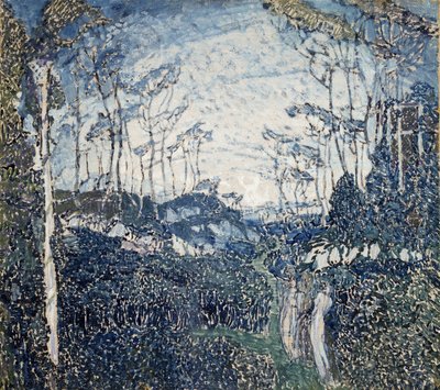 In een park door Aleksandr Jakovlevic Golovin