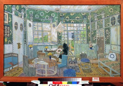 Decorontwerp voor het toneelstuk Kleine Eyolf van H. Ibsen door Aleksandr Jakovlevic Golovin