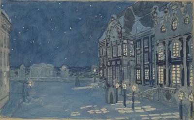 Winterpaleis. Decorontwerp voor de opera Het IJshuis door A. Koreshchenko, 1901 door Aleksandr Jakovlevic Golovin