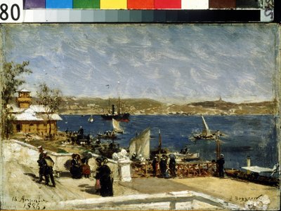 Wandeling langs de kust in Sebastopol door Aleksandr Karlovich Beggrov