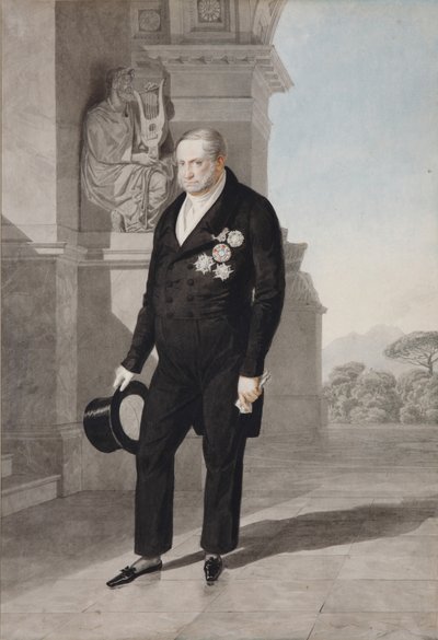 Portret van koning Frans I van de Twee Siciliën 1777-1830, 1825 door Aleksandr Pavlovich Bryullov