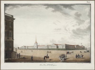 Het Admiraliteit in Sint-Petersburg door Aleksandr Pavlovich Bryullov