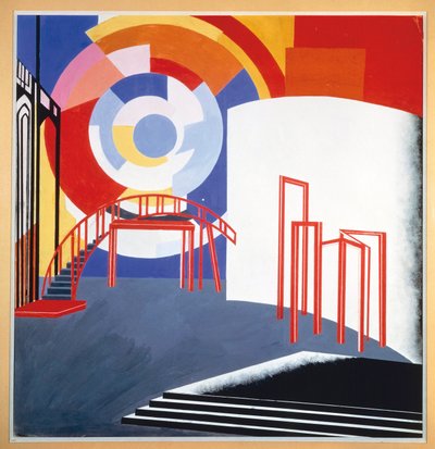 Schets voor een scenisch ontwerp door Aleksandra Aleksandrovna (1884 1949) Ekster