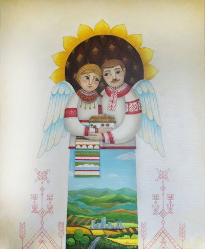 Ukrainian Guardian Home door Aleksandra Paranchenko